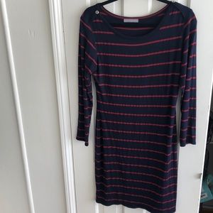 Loveappella Jersey Long Sleeve Midi Dress